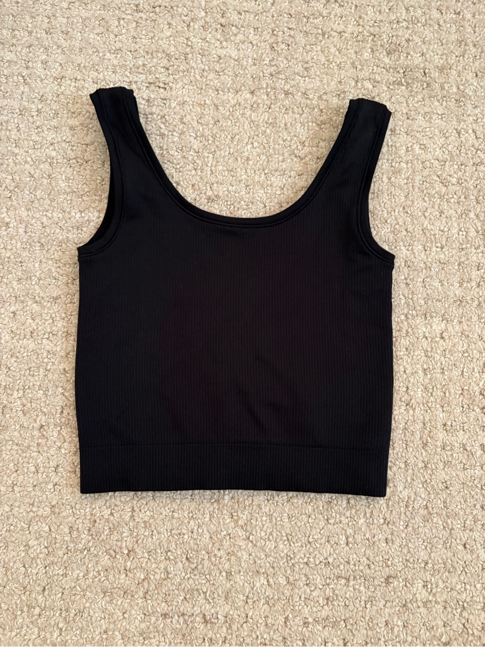 Athleta Girl Black Ripped Tank Top